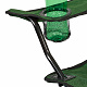 Linder Exclusiv Klappstuhl – Campingstuhl & Angelstuhl mit Getränkehalter & Tragetasche, bis 120 kg Grün Faltbar Stuhl, Gartenstuhl
