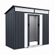 Aga Gartenhaus 238x132x180 cm Dunkelgrau
