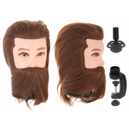 Aga Barber Ausbildung - Kopf mit Bart BARBER braun