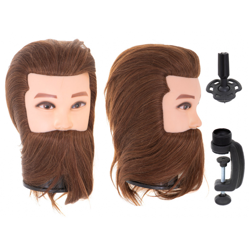 Aga Barber Ausbildung - Kopf mit Bart BARBER braun