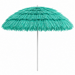 Linder Exclusiv Sonnenschirm, Strandschirm,UV-Schutz 30, Hawaii Türkis