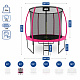 Aga SPORT EXCLUSIVE Trampolin 244 cm 8 ft Rosa, Kindertrampolin, Gartentrampolin mit Sicherheitsnetz + Schutznetz + Leiter