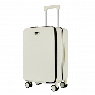 Aga Travel Handgepäck, Reisekoffer MR4674 Weiß, Hartschale, TSA, 4 Rollen, Teleskopgriff