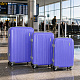Linder Exclusiv PREMIUM COLOR ALUMINUM Hartschalenkoffer mit Aluminiumrahmen 3er Set Trolley Handgepäck Reisekoffer Koffer Leicht mit 4 Rollen Rollkoffer Hartschale TSA Schloss  MC3058  Flieder