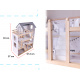 Aga Puppenhaus aus Holz + Möbel 80cm