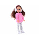 Bezaubernde Puppe 38 cm Rosa Fell und Ohren Winterkleidung ZA4767 universal