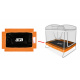 Aga Federabdeckung für rechteckiges Trampolin 122x183 cm Orange