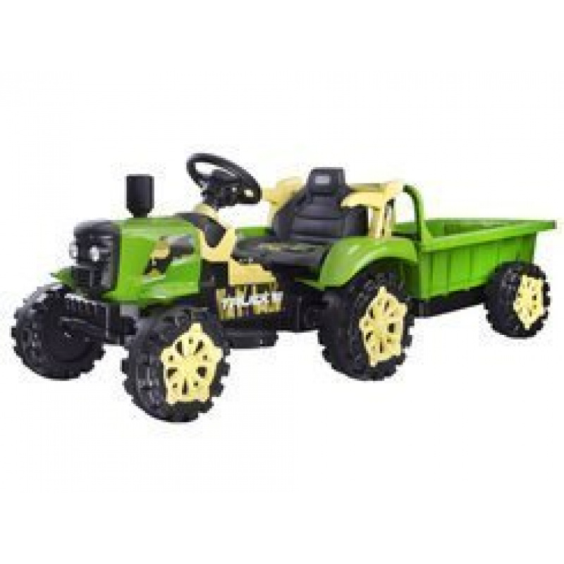 Elektrischer Kindertraktor mit Anhänger PA0234 - Grün