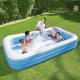 Bestway Family Pool 305x183x56 cm – aufblasbares Schwimmbecken – Einfache und schnelle Installation - 1302 Liter – UV-beständig - robustes PVC – inkl. Reparaturset - 54009