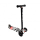 R-Sport Kinderroller mit drei Rädern und LED-Rädern H2 Schwarz