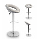 Aga Barhocker MR2043 Grau, Barstuhl 360° drehbar, Barhocker, Barstuhl, Bistrohocker