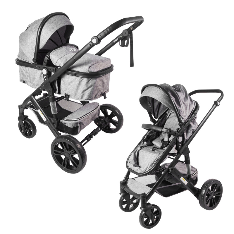 Aga Kombikinderwagen 2in1 Grau