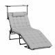 Aga Gartenliege mit verstellbarem Dach DSA810-LG