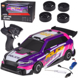 Auto do driftu zdalnie sterowane PODŚWIETLENIE wymienne opony 4WD RC0744 uniwersalny