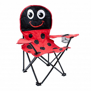Linder Exclusiv Campingstuhl für Kinder Klappstuhl Gartenstuhl Kind Klappsessel Kinderklappstuhl Rot
