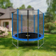 Aga SPORT TOP Trampolin,Gartentrampolin mit Sicherheitsnetz 180 cm 6 ft Blau
