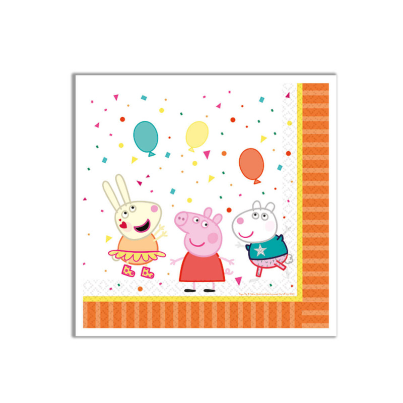 Peppa Pig Papierservietten 33x33cm 16 Stück