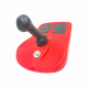Aga Kinder Schlitten DS494 Rot, Stabile Bob-Kinderschlitten aus Kunststoff, stabiler Griff, schöne und hochwertige Schneeschlitten, Bobs für Kinder