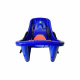 Aga Kinder Schlitten DS495 Blau, Robuste Kinderschlitten aus Kunststoff, stabile und hochwertige Schneeschlitten, Bobs für Kinder