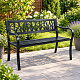 Aga Metall-Gartenbank 125x53x77 cm