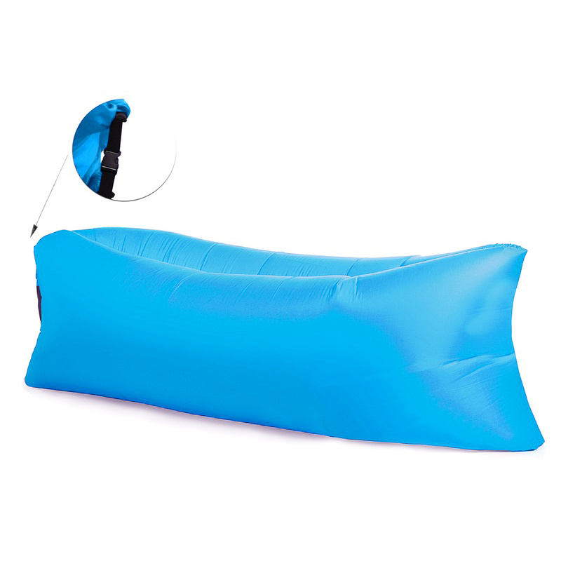 Aga Selbstaufblasbar Tasche  LAZY BAG Hellblau