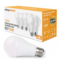 10x LED žárovka - E27 - 15W - 1200Lm - neutrální bílá