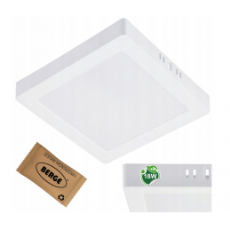 Přisazený čtvercový LED panel 18W - 1980lm - neutrální barva