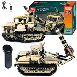B33A CZOŁG STEROWANY + RAKIETA  KLOCKI