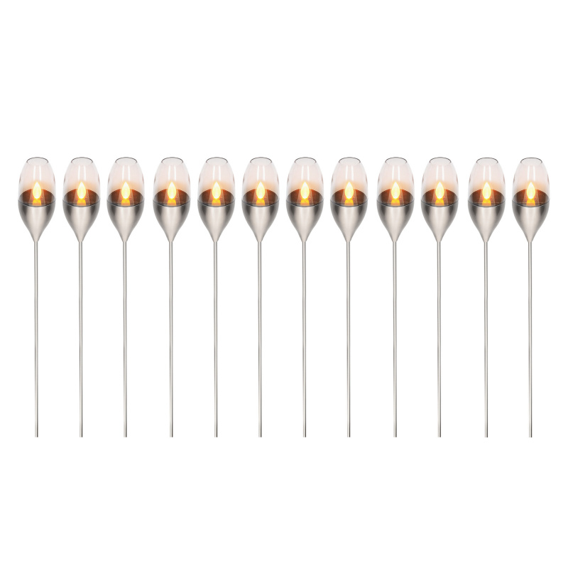 Kynast Garten LED Solarleuchte Fackel 112 cm 12 Stk.
