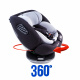 Aga Autositz i-Size 360° 0-36 kg DS1814 Schwarz/Grau