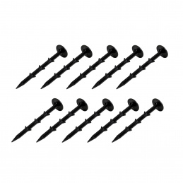 Aga Bodenanker, Erdanker 15cm, geeignet für Folien, Vliese & Netze, mit Widerhaken für sichere Fixierung im Boden, 10 Stk