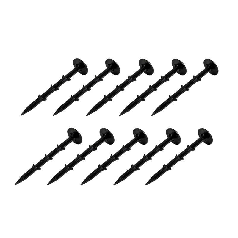 Aga Bodenanker, Erdanker 15cm, geeignet für Folien, Vliese & Netze, mit Widerhaken für sichere Fixierung im Boden, 10 Stk