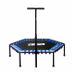 Aga FITNESS Trampolin 130 cm Blau + Griff