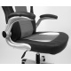 Aga Spielstuhl,Bürostuhl,Drehbarer Spielstuhl, Gamingstuhl, Racing Schreibtischstuhl, Chefsessel Schwarz - Grau
