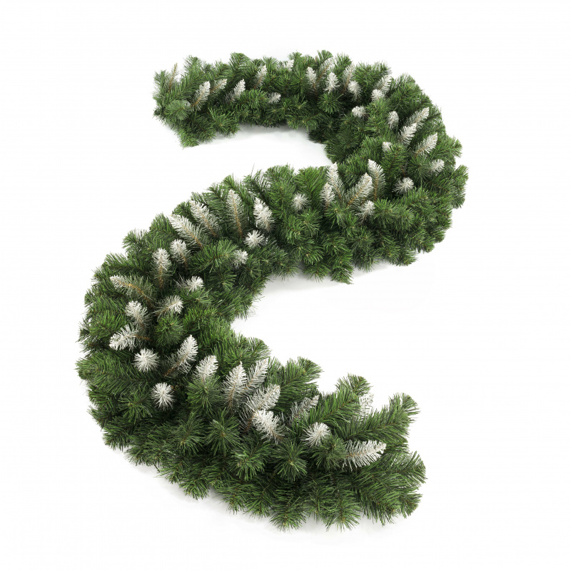 Aga Weihnachtsgirlande 270 cm Grün-Weiß 6DAZ016 - 2. QUALITÄT