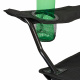 Linder Exclusiv Klappstuhl – Campingstuhl & Angelstuhl mit Getränkehalter & Tragetasche, bis 120 kg Schwarz Faltbar Stuhl, Gartenstuhl