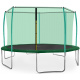 Aga SPORT FIT Trampolin 427 cm 14 ft Dunkelgrün + inneres Schutznetz