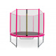 Aga SPORT PRO Trampolin 180 cm 6 ft Rosa + Schutznetz