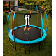 Aga SPORT EXCLUSIVE Trampolin, 244 cm 8 ft Hellblau, Kindertrampolin, Gartentrampolin mit Sicherheitsnetz + Sicherheitsnetz + Leiter