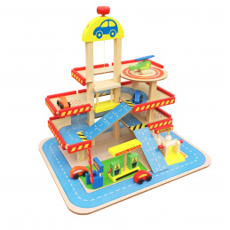 Aga4Kids Große Parkgarage aus Holz MR6104