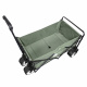 Aga Bollerwagen Gartenwagen faltbar mit Griff & Getränkehaltern bis 100 kg, Handwagen Outdoor  MR4611 Khaki