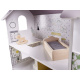 Aga Holzpuppenhaus + Möbel 70cm grau