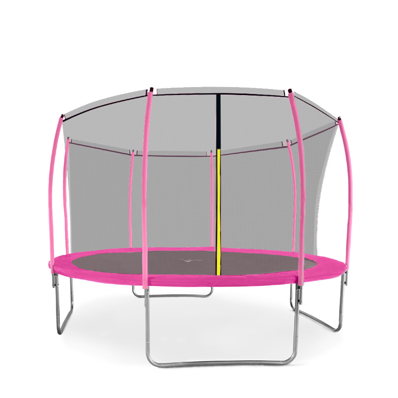 Aga SPORT FIT Trampolin 366 cm 12 ft Rosa + inneres Schutznetz