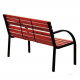 Linder Exclusiv Gartenbank 2-Sitzer Parkbank bis 150Kg mit Rückenlehnen Gartenmöbel Holzbank MC4410 122x80x60 cm