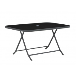 Aga Gartentisch mit Glasplatte für 2-3 Personen  BISTRO MR4358A 140x85x70 cm