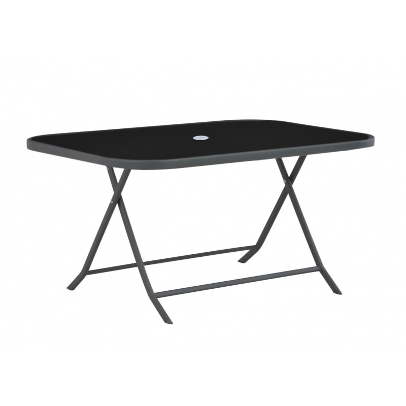 Aga Gartentisch mit Glasplatte für 2-3 Personen  BISTRO MR4358A 140x85x70 cm