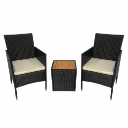 Aga Rattangarnitur, Gartenmöbel-Set für Terrasse, Balkon Pattio