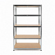 Linder Exclusiv Steckregal, Werkstattregal,Schwerlastregal, Lagerregal, Metallregal 180x90x40 cm, 5 Böden, raglast gesamt 875 kg