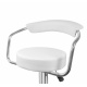 Aga Barhocker MR2037 Weiss aus Kunstleder 360° drehbar höhenverstellbar, Barstuhl, Küchenhocker, Barhocker, Barstuhl, Bistrohocker