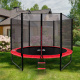 Aga SPORT PRO Trampolin 305 cm Rot + Sicherheitsnetz + Leiter
